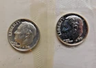 1961 x 2 Proof Roosevelt Dime 90% Silver United States Coins in Cello Lot of 2