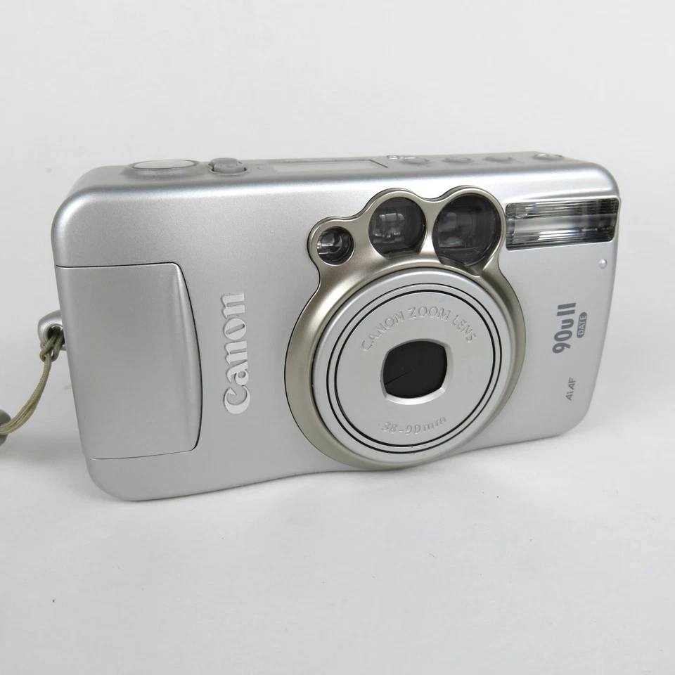 Tested ✅ Canon Prima Zoom 90U II Analog Camera 35mm 38-90mm Zoom OVP Battery - Bild 2 von 4