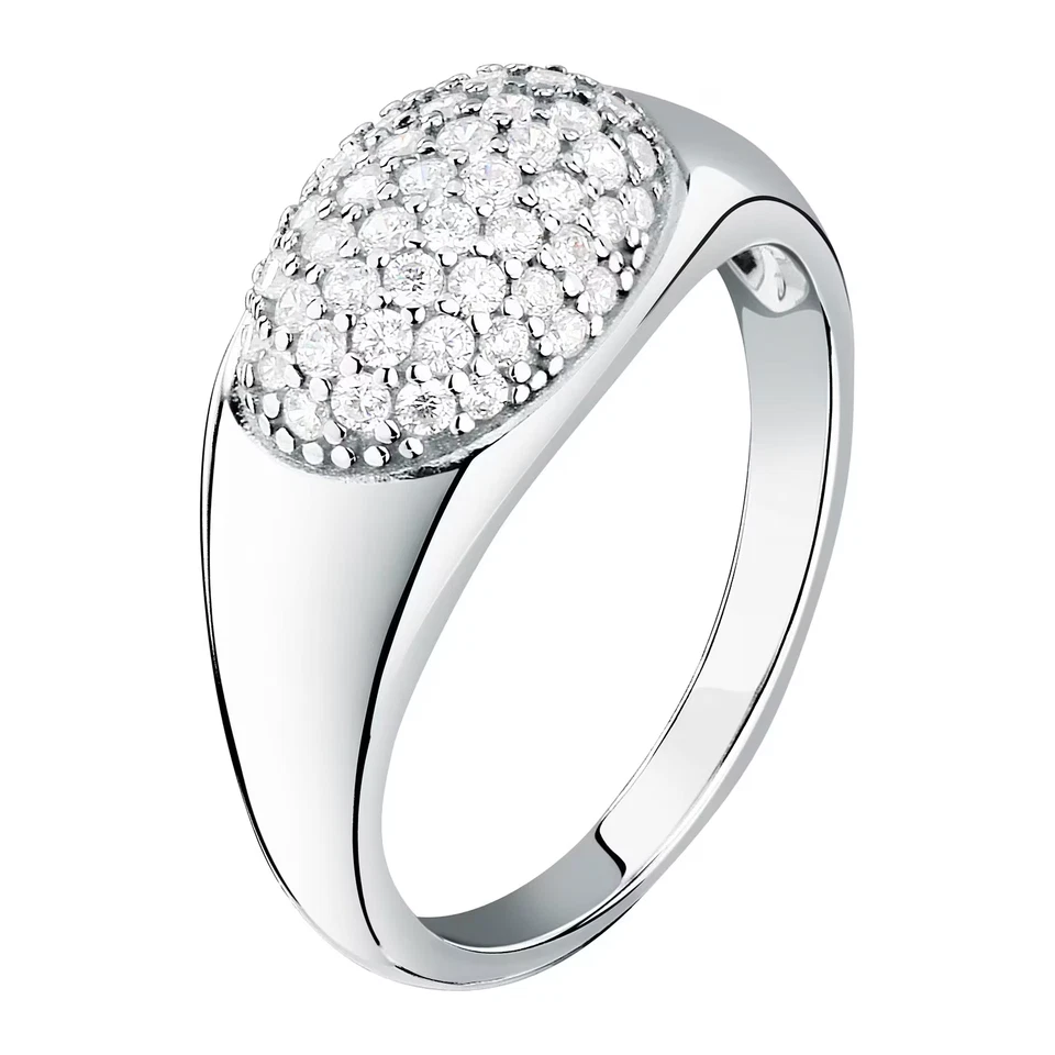 Anello donna ragazza gioielli Morellato linea Pave argento 925 % zirconi mis.14 - Immagine 4 di 4