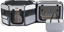 Portable Small Pet Playpen, 47" × 16"