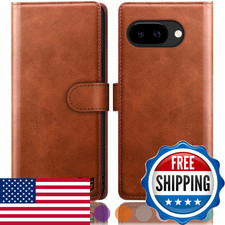 Suanpot Compatible Google Pixel 9A Wallet Case Rfid Blocking Credit Card