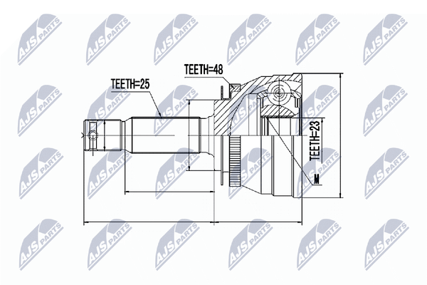 Gelenksatz Antriebswelle NTY NPZ-HY-503 FüR Accent Hyundai Getz TB 3 MC Crdi GLS-image