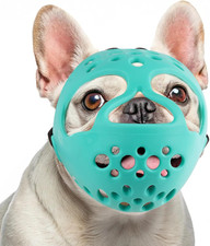 Muzzle for Short Snout Dog, Soft French Bulldog Muzzles to Prevent Biting, Brach