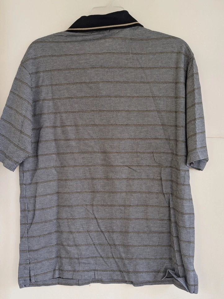 Polo De Colección Cross Creek Motion Industries Para Hombre Grande Hecho en EE. UU. 90 Pata de Gallo Pima Foto 2 de 4