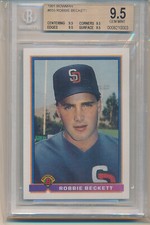 1991 Bowman Robbie Beckett (#655) (Pop of 1) (All 9.5 Sub Grades) BGS9.5 BGS