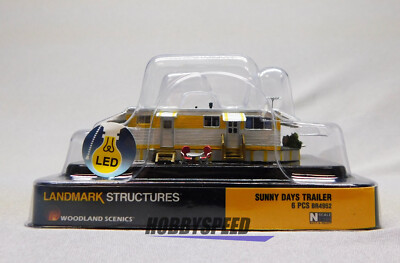 #ad WOODLAND SCENICS N SCALE SUNNY DAYS TRAILER BUILDING scenery train WDS4952 NEW $41.84