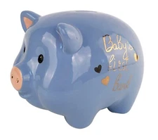 Blue Sky Clayworks - Baby's First Blue Piggy Bank - 21227