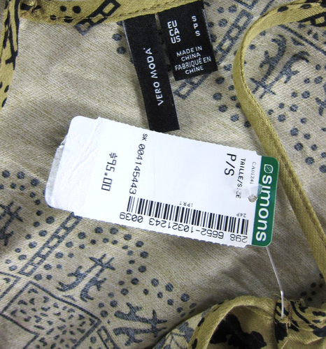 NWT Vero Moda Rayon Green Black Floral V-Neck Long Maxi Tank Slip Dress Small - Picture 4 of 5