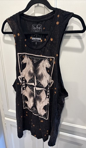 Urban Outfitters Your Soul Can Sing Horse Acid Wash Muscle Tank