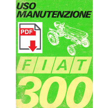 Trattore FIAT 300 gommato Manuale uso manutenzione Libretto istruzioni ITALIANO