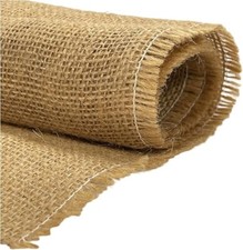 Natural Burlap Fabric Roll  Wide Jute Cloth for Arts  Crafts  FabricLA
