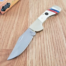 Frost Cutlery Choctaw Lockback Folding Knife 2.5" Stainless Blade Bone Handle