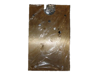 Rixson No. 27 Floor Closer Cover Plate Brass Finish (no screws)