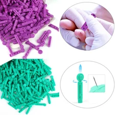 500x/300x Twist Top BLOOD LANCETS For Keto mojo pin Blood Glucose Test 30g/33g
