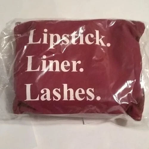 8-PC DESIGNER MAKEUP KIT & *LIPSTICK LINER LASHES" COSMETIC BAG, NIB