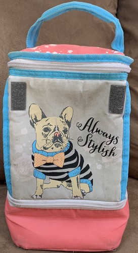ARCTIC ZONE LUNCHTOTE ALWAYS STYLISH BULLDOG INSULATED SUPER CUTE!! - Picture 4 of 5