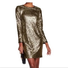 Maia Gold Sequin Evening Cocktail Special Occasion Dress NEW NWT