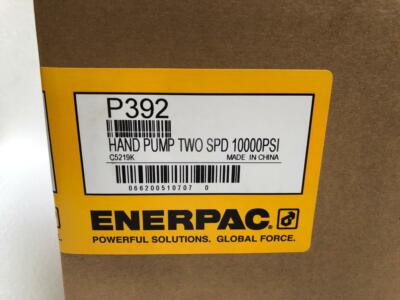 1PC New Enerpac P392 Two-Speed Hydraulic Hand Pump 700 Bar/ 10,000 PSI