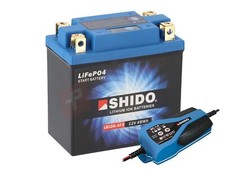 HONDA CB 250T 1978-1978 Shido Lithium Battery & Charger