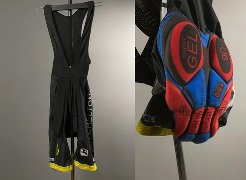 Giordana Gold Black Air Cool Super GEL 9D Shockproof Bib Shorts Men’s Size XXL