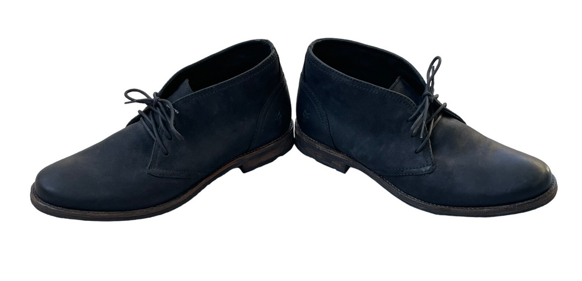 Authentic Frye Chukka Boots (Black/8D) Frye Mens Tyler Chelsea Antiques Black Ankle Boots 80870  main image 2