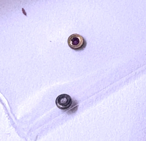 2 ILLINOIS 12 SIZE BALANCE JEWELS COCK, HOLE: 11 NOS --BB-1926