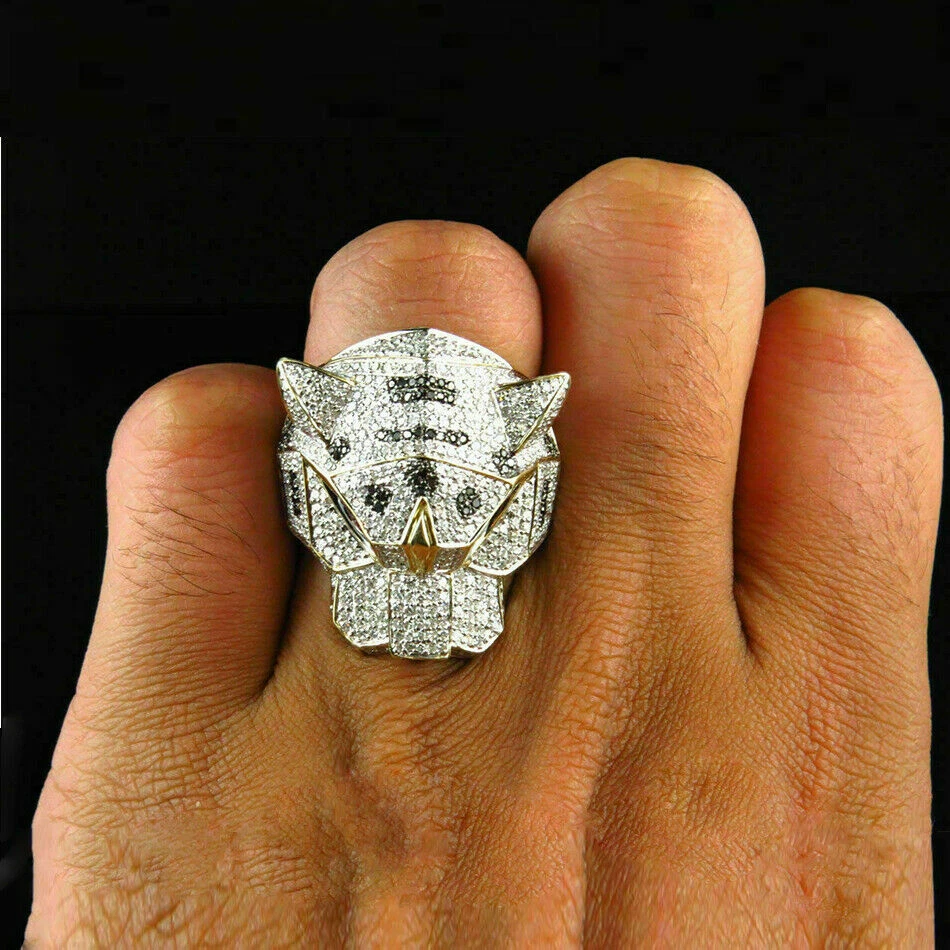 Diamond panther best sale ring