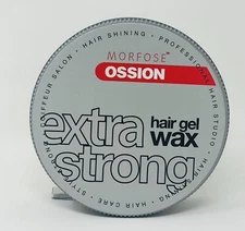 Morfose Ossion Extra Strong Hair Gel  Wax 175 ml  (Silver) FREE SHIPPING