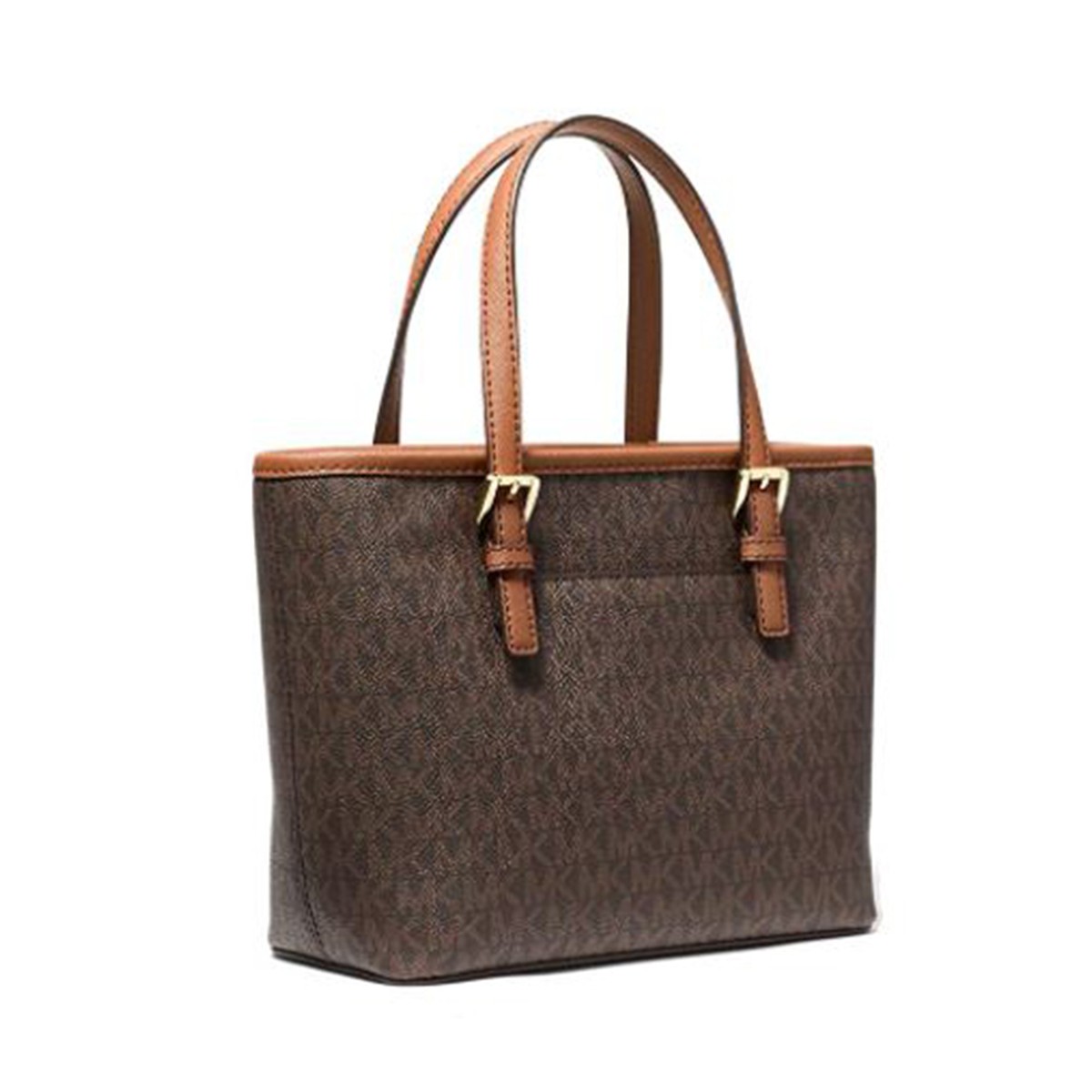 Michael Kors Jet Set Travel Convertible Carryall Top Zip Logo Tote