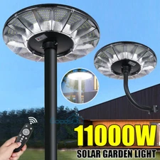 11000W 360° Commercial Solar Street Lights Outdoor IP66 Dusk to Dawn Lamp+Pole