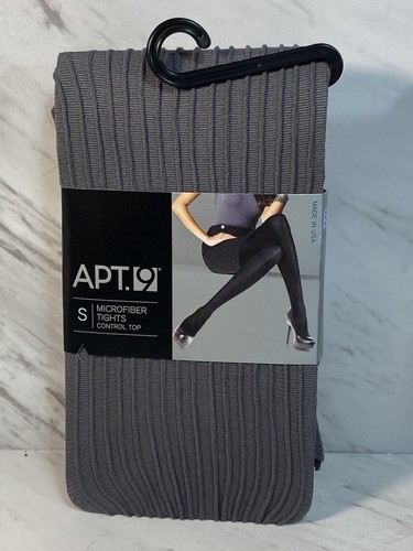 Apt. 9 Microfiber Tights Control Top Size Small Gray USA NEW! - Picture 1 of 3