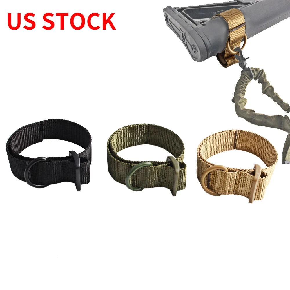 Tactical Rifle ButtStock Sling Adapter Gun Strap Rope Hunting