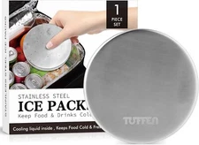 Small Ice Packs for Lunch Boxes Stainless Steel Round Cold Packs MultiUse Cooler