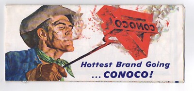 1960's Conoco Gas Colorado Map Denver Mesa Verde  EP1D