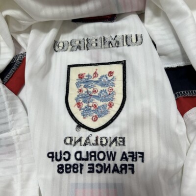 1998 Umbro England Home L/S shirt Player Issue Beckham #7 1998 Umbro England Home L/S shirt Player Issue Beckham #7