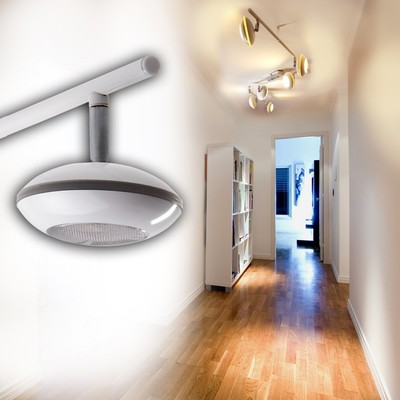 LED Lámpara de techo tipo carril cromo focos ajustable ...