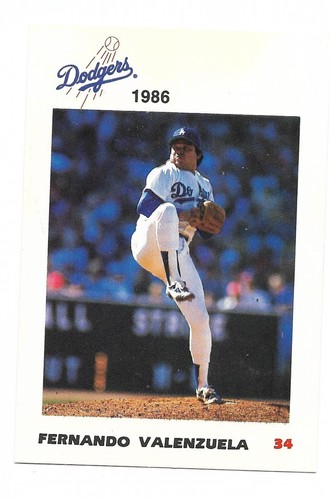 1986 Policía de Los Ángeles L A Dodgers Fernando Valenzuela 34 - Imagen 5 de 8