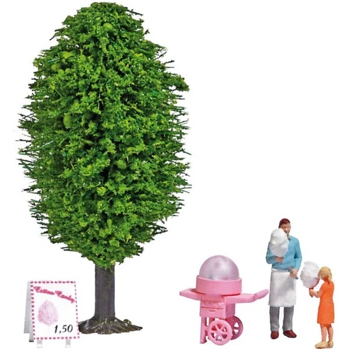 Busch 7996 Action-Set: Zuckerwattestand H0 + Neu