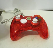 Rock Candy Xbox 360 Controller 037-010  Wired Translucent Red Tested