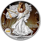 2024 U.S. Eagle Treasures of Ancient Egypt King Tut Edition 1 oz Silver Coin