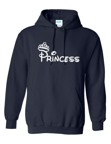 Princess Slogan Unisex Printed Hooded Sweatshirt - Picture 5 of 16