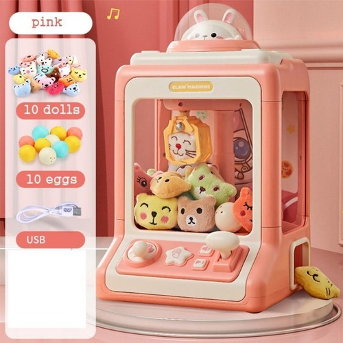 Mini Claw Machine Arcade Doll Toy Grabber Kids Toy Coin Operated Birthday Gifts - Picture 17 of 17