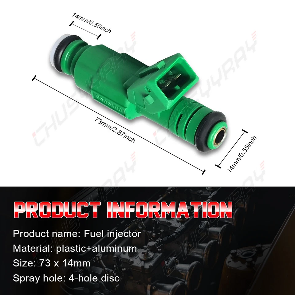 8pcs Fuel Injectors 0280155968,0280150558 42lb 440cc For 2004-2006 Pontiac GTO - Image 3 of 4