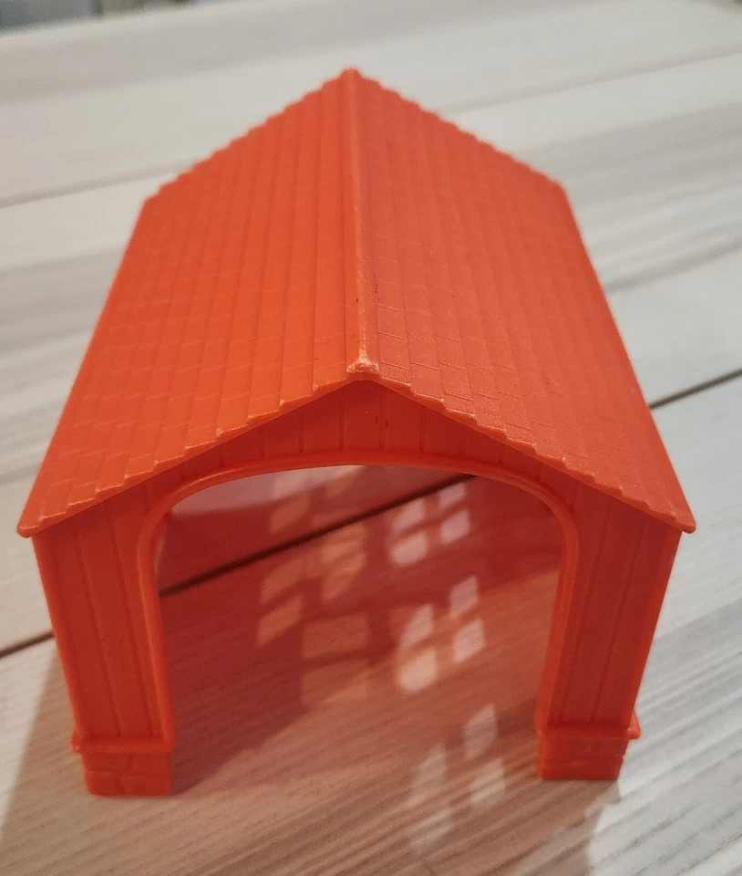 Mattel Vintage 1976 Orange Covered Bridge - Image 2 of 4