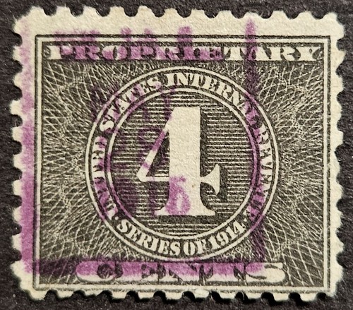 Collection de timbres exclusifs US Revenue Scott # RB41 - Occasion