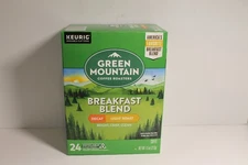 Green Mountain Coffee Breakfast Blend, K-Cup, Light Roasted Decaf 24 Count Box