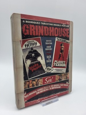 GRINDHOUSE Blu-Ray Steelbook DOUBLE FEATURE PLANET TERROR DEATH PROOF TARANTINO 