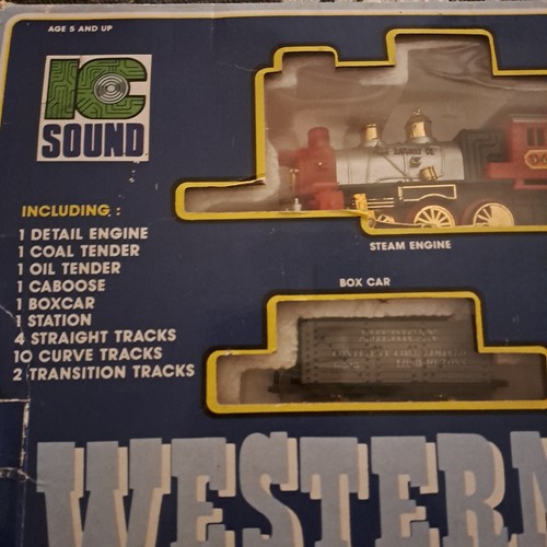 Western Express Treno A Batterie Funzionante 1988 Con Scatola Raro - Foto 2 di 21