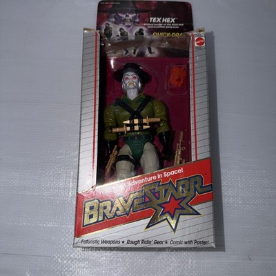 Mattel Tex Hex BraveStarr Action Figure Boxed Quick-Draw 1725 Accessories