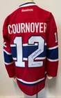 Yvan Cournoyer Signed Montreal Canadiens Reebok NHL Hockey Jersey JSA COA HOF
